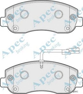 APEC BRAKING pad1797 -  Комплект тормозных колодок, дисковый тормоз